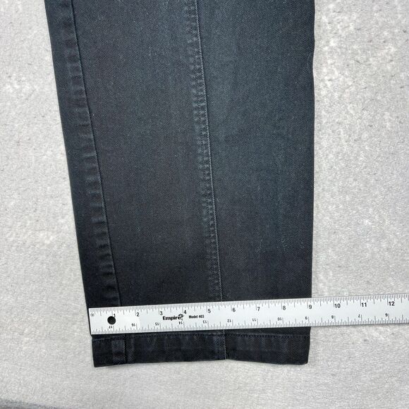 Lauren Jeans Co Ralph Lauren Jeans Womens 12 Black High Rise Tapered Denim - Picture 8 of 13